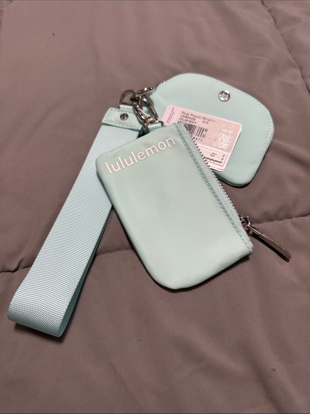 Lululemon Mint Dual Pouch Wristlet